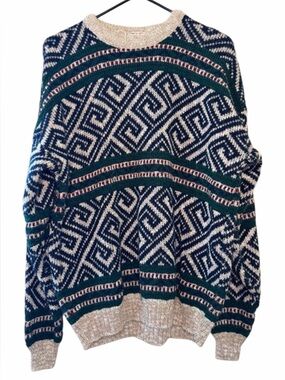 The Mens Store Mens Medium Vintage Grandpa Sweater
